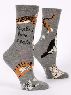 People I Love: Cats W-Crew Socks