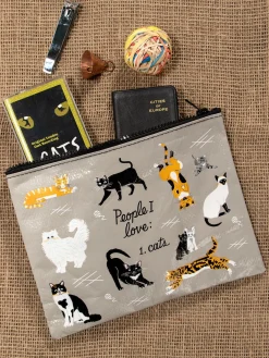 People I Love: Cats Zipper Pouch