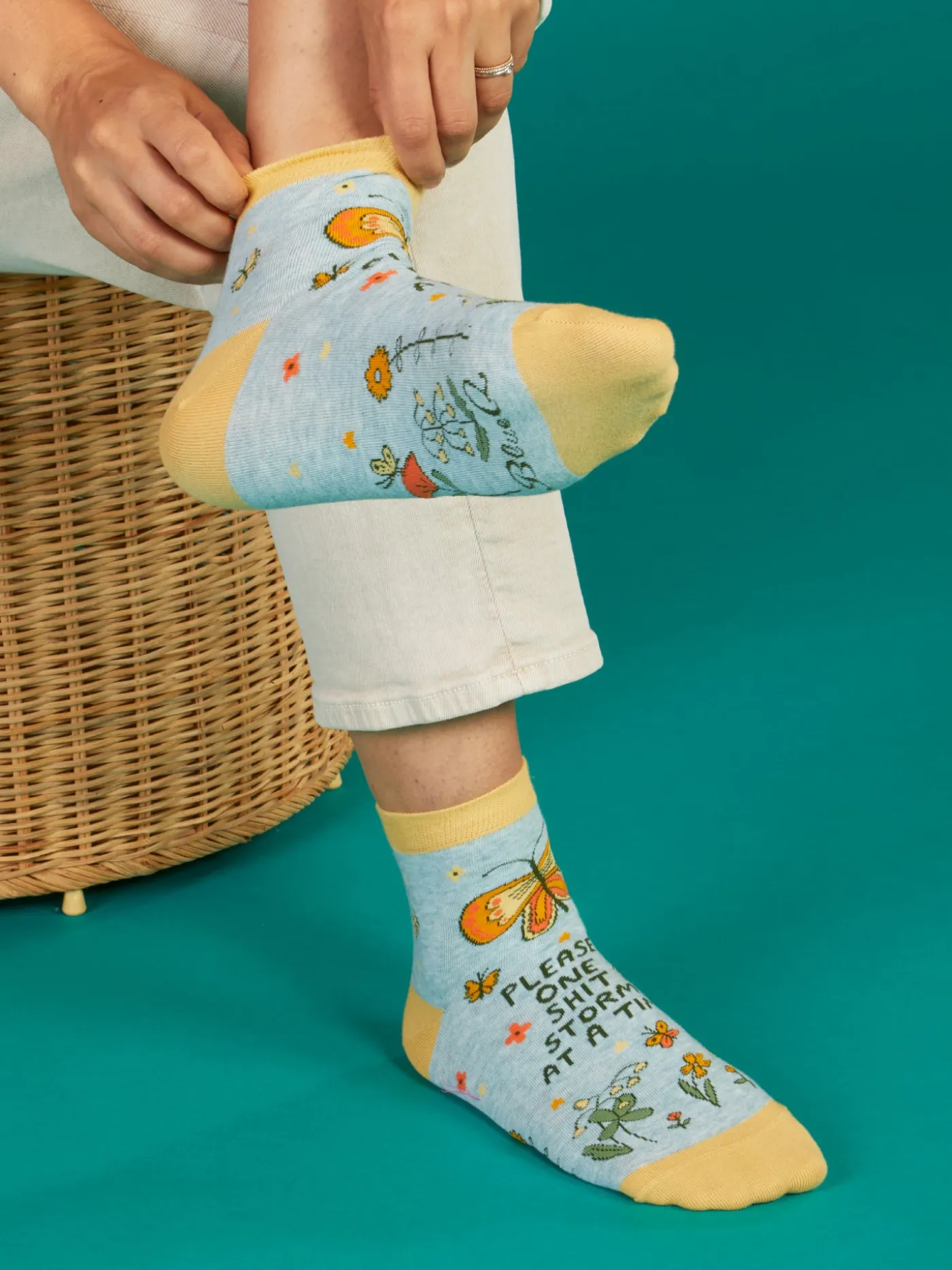 Please, One Shitstorm At A Time W-Ankle Socks
