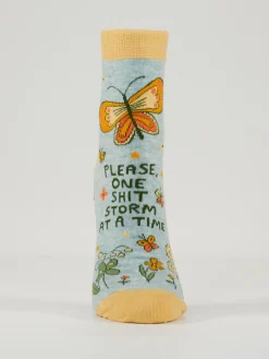 Please, One Shitstorm At A Time W-Ankle Socks