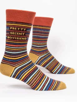 Pretty Decent Boyfriend M-Crew Socks