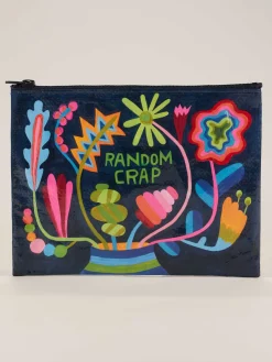 Random Crap Floral Zipper Pouch