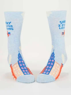 Sorry I Stopped Listening M-Crew Socks