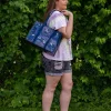 Starry Garden Shoulder Tote