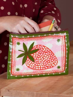 Strawberry Clouds Zipper Pouch