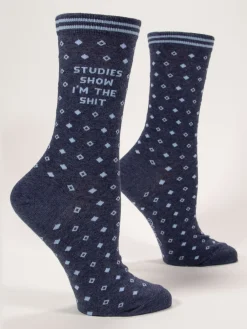Studies Show I'm The Shit W-Crew Socks