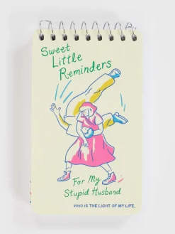 Sweet Little Reminders For My Stupid Husband 3x5 Spiral Notebook