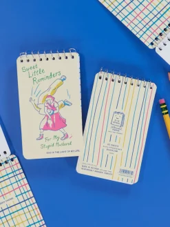 Sweet Little Reminders For My Stupid Husband 3x5 Spiral Notebook