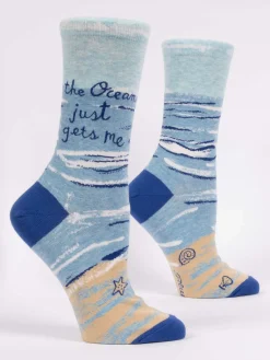 The Ocean Just Gets Me. W-Crew Socks