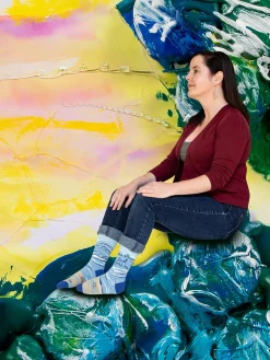 The Ocean Just Gets Me. W-Crew Socks
