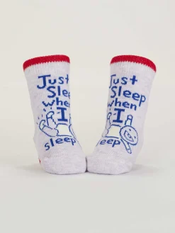 Wait 'til You Hear Me Giggle./ Just Sleep When I Sleep. Lol. Baby Socks