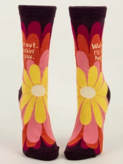 Watch Out. I'll Fuckin' Hug You W-Crew Socks